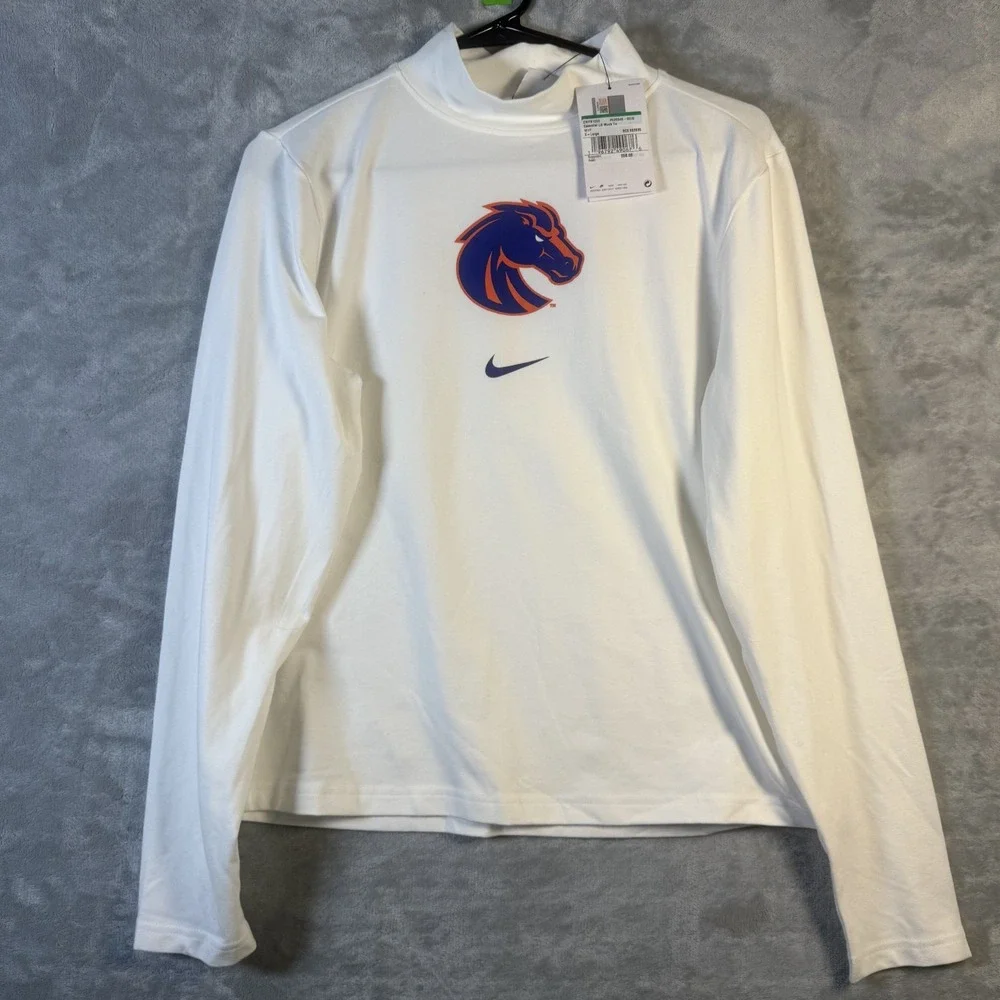 Nike Youth XL‎ White Boise State Bronces Long Sleeve Shirt